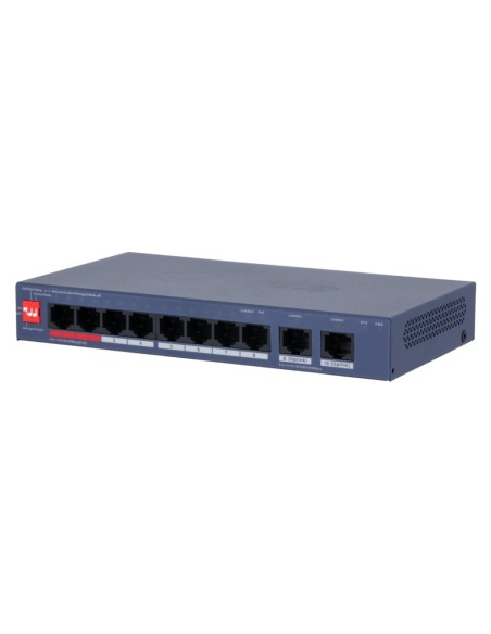 Acquistare DAHUA CS4010-8ET2GT-110 Switch PoE 8 porte 10/100 + 2RJ45 Uplink Gigabit 110W gestibile in Cloud Layer2