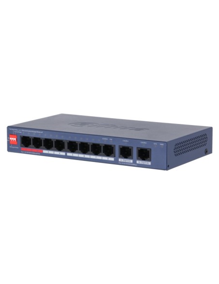 Comprar DAHUA CS4010-8GT-110-V2 Switch PoE 8 puertos Gigabit + 2RJ45 Uplink Gigabit 110W Gestionable en Cloud Layer2