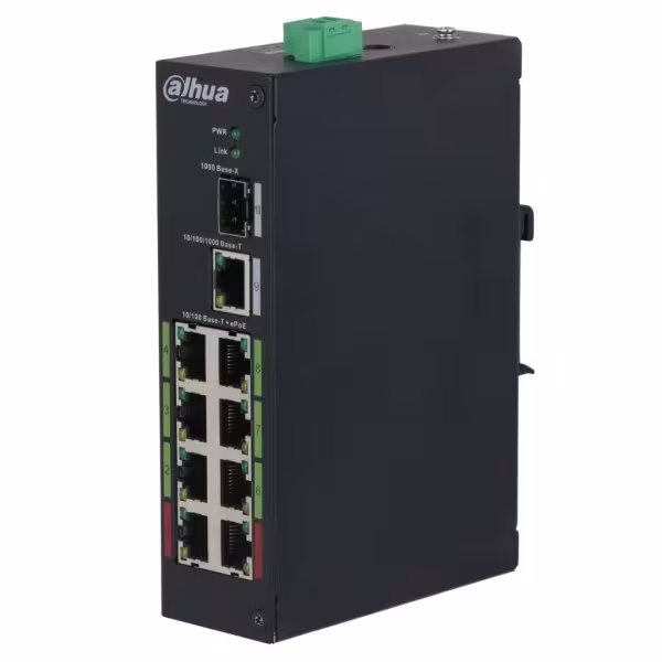 Comprar DAHUA LR2110-8ET-120-V2 Switch Rango Temp Extendida ePoE 8 puertos 10/100 + 1RJ45 Uplink Gigabit + 1SFP Gigabit 120W No_