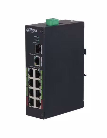 Comprar DAHUA LR2110-8ET-120-V2 Switch Rango Temp Extendida ePoE 8 puertos 10/100 + 1RJ45 Uplink Gigabit + 1SFP Gigabit 120W No_