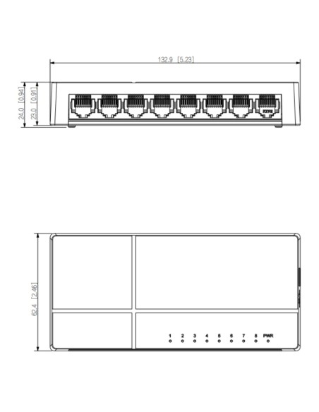 Comprar DAHUA PFS3008-8ET-L Switch 8 puertos 10/100 No_Gestionable Layer2