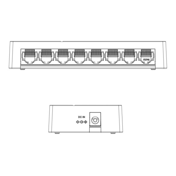 Acheter DAHUA PFS3008-8ET-L Switch 8 ports 10/100 non géré Layer 2
