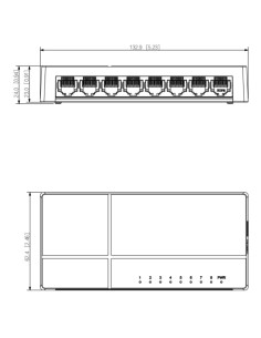 Acheter DAHUA PFS3008-8GT-L-V2 Switch 8 ports 10/100/1000 Gigabit Layer2 2