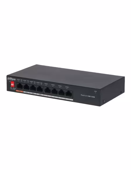 Acheter DAHUA PFS3008-8ET-60 Switch PoE 2.0 8 ports 10/100 60W non géré Layer2