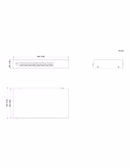 Acheter DAHUA PFS3008-8ET-60 Switch PoE 2.0 8 ports 10/100 60W non géré Layer2