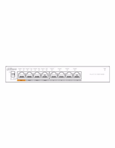 Acheter DAHUA PFS3008-8ET-60 Switch PoE 2.0 8 ports 10/100 60W non géré Layer2