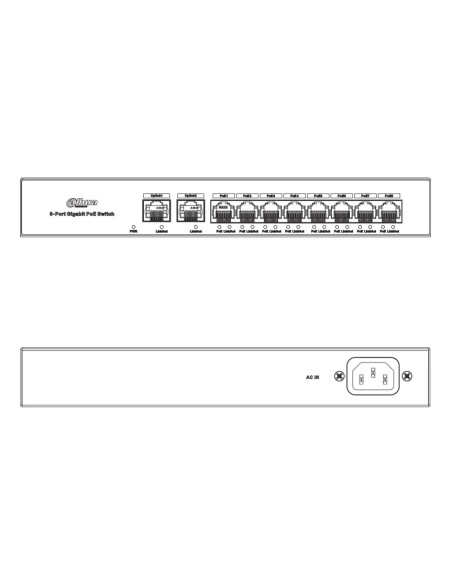 Kaufen DAHUA PFS3010-8GT-65 PoE-Switch 8 Gigabit-Ports + 2RJ45 Gigabit-Uplink 65W nicht verwaltbar Layer2