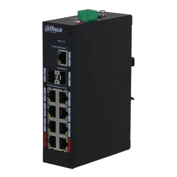 Comprar DAHUA PFS3211-8GT-120-V2 Switch PoE 2.0 8 puertos Gigabit +2SFP Uplink +1RJ45 Uplink Gigabit 120W No_Gestionable Layer2