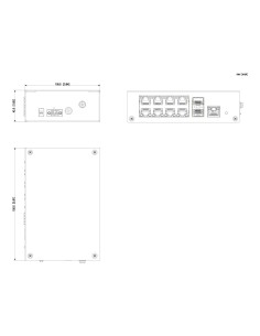 Comprar DAHUA PFS3211-8GT-120-V2 Switch PoE 2.0 8 puertos Gigabit +2SFP Uplink +1RJ45 Uplink Gigabit 120W No_Gestionable Layer2 2