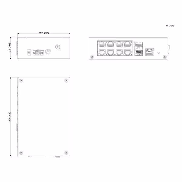 Kaufen DAHUA PFS3211-8GT-120-V2 PoE-Switch 2.0 mit 8 Gigabit-Ports + 2 SFP-Uplink + 1 RJ45-Gigabit-Uplink, 120 W, nicht verwaltb