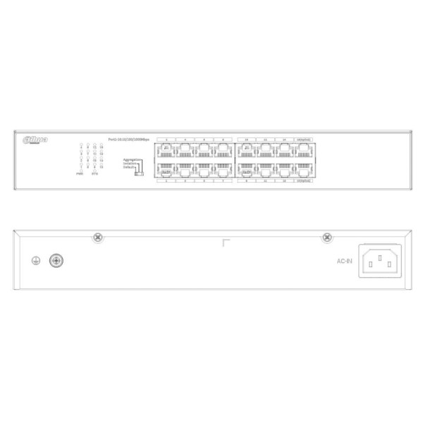 Acquistare DAHUA S3016-16GT Switch 16 porte Gigabit Non gestito Layer2