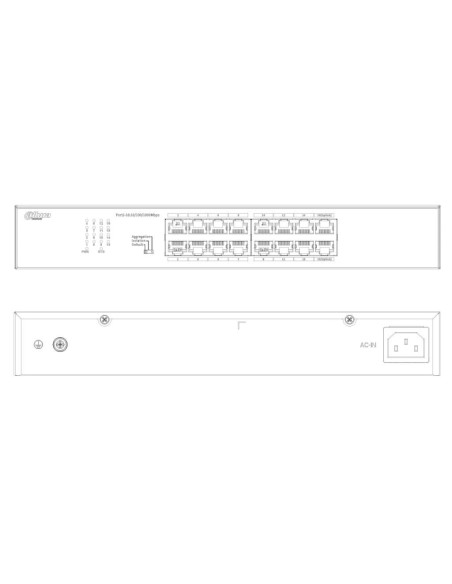 Comprar DAHUA S3016-16GT Switch 16 puertos Gigabit No_Gestionable Layer2