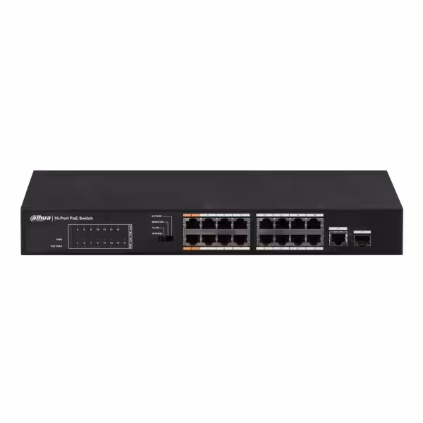 Kaufen DAHUA PFS3117-16ET-135 PoE-Switch 16 Ports 10/100 + 1 Combo-Gigabit-RJ45/SFP-Uplink 135W nicht verwaltbar Layer2