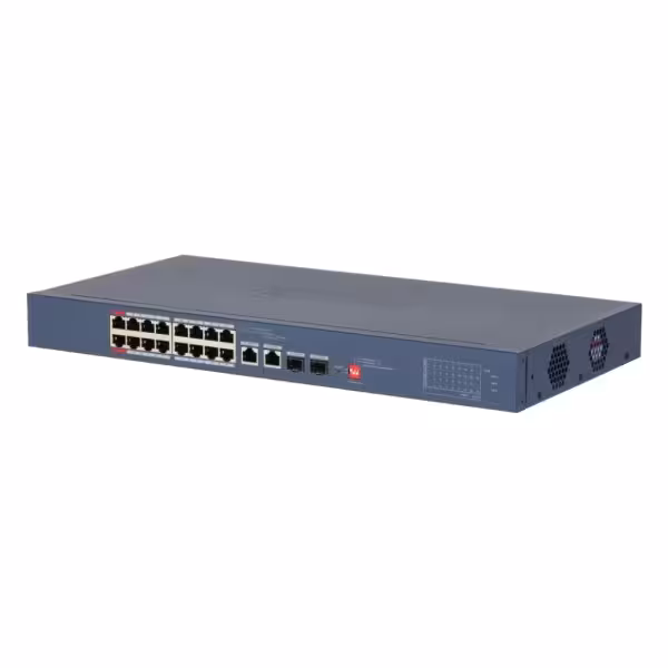 Kaufen DAHUA CS4218-16ET-135-V2 PoE-Switch 16 Ports 10/100 + 2 Combo-Gigabit RJ45/SFP Uplink 135W verwaltbar in der Cloud Layer2