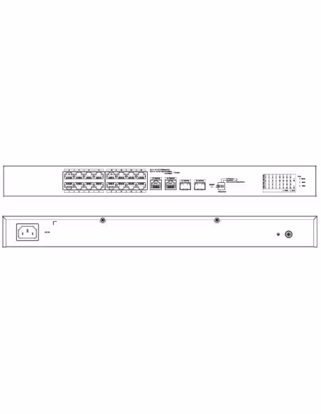 Acquistare DAHUA CS4218-16ET-135-V2 Switch PoE 16 porte 10/100 + 2 Combo Gigabit RJ45/SFP Uplink 135W gestibile in Cloud Layer2