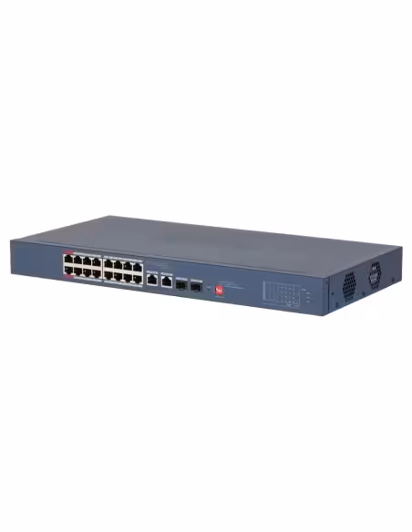 Kaufen DAHUA CS4218-16ET-190-V2 PoE-Switch mit 16 Ports 10/100 + 2 Combo-Gigabit RJ45/SFP Uplink 190W, verwaltbar in der Cloud, 