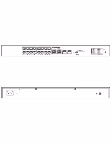 Kaufen DAHUA CS4218-16ET-190-V2 PoE-Switch mit 16 Ports 10/100 + 2 Combo-Gigabit RJ45/SFP Uplink 190W, verwaltbar in der Cloud, 