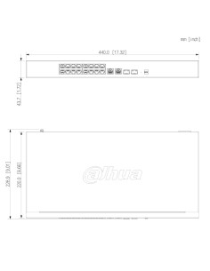 Comprar DAHUA CS4220-16GT-240-V2 Switch PoE 16 puertos Gigabit + 2 Uplink Gigabit RJ45 + 2SFP Gigabit 240W Gestionable en Cloud  2