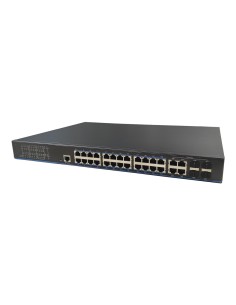 Acheter UTEPO Switch PoE UTP3328TS-PSB-L2 24 ports Gigabit + 4 uplinks Gigabit combo (RJ45/SFP) 280 W 802.3af/at 6 kV gérable