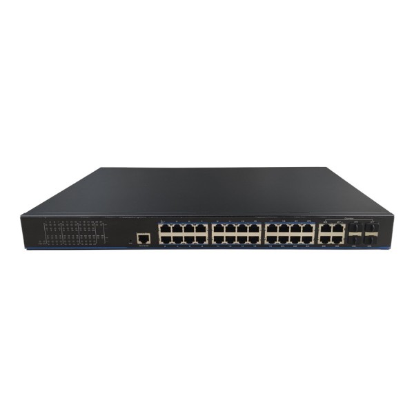 Acheter UTEPO Switch PoE UTP3328TS-PSB-L2 24 ports Gigabit + 4 uplinks Gigabit combo (RJ45/SFP) 280 W 802.3af/at 6 kV gérable