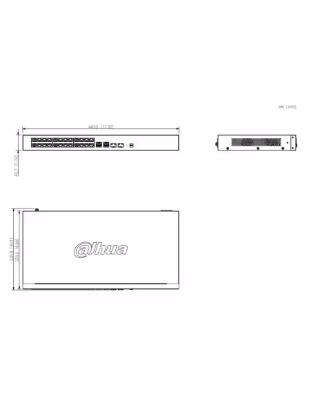 Comprar DAHUA CS4226-24ET-240-V2 Switch PoE 24 puertos 10/100 + 2 Combo Gigabit RJ45/SFP Uplink 240W Gestionable en Cloud Layer2