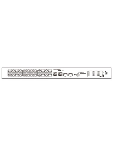 Acquistare DAHUA CS4226-24ET-240-V2 Switch PoE 24 porte 10/100 + 2 Combo Gigabit RJ45/SFP Uplink 240W gestibile in Cloud Layer2