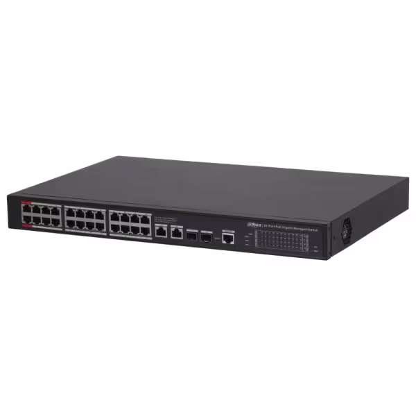 Kaufen DAHUA S4228-24GT-360 Switch PoE 2.0 mit 24 Gigabit-Ports + 2 Gigabit-Uplink-RJ45 + 2 Gigabit-SFP, 360 W, verwaltbar, Laye
