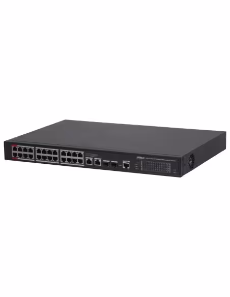 Kaufen DAHUA S4228-24GT-360 Switch PoE 2.0 mit 24 Gigabit-Ports + 2 Gigabit-Uplink-RJ45 + 2 Gigabit-SFP, 360 W, verwaltbar, Laye