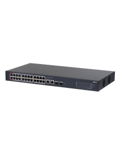 Acquistare DAHUA CS4228-24GT-240 Switch PoE 24 porte Gigabit + 2 Uplink Gigabit RJ45 + 2 SFP Gigabit 240W Gestibile in Cloud Lay