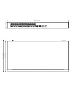 Comprar DAHUA CS4228-24GT-240 Switch PoE 24 puertos Gigabit + 2 Uplink Gigabit RJ45 + 2SFP Gigabit 240W Gestionable en Cloud Lay 2