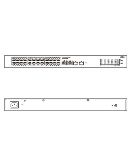 Acheter DAHUA CS4228-24GT-240 Switch PoE 24 ports Gigabit + 2 uplinks Gigabit RJ45 + 2 SFP Gigabit 240 W administrable dans le C