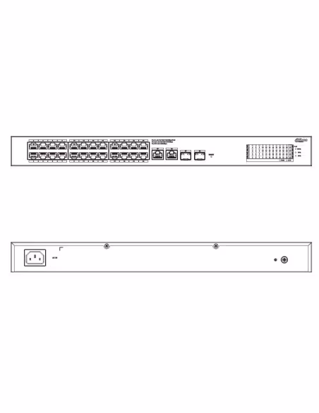 Comprar DAHUA CS4228-24GT-240 Switch PoE 24 puertos Gigabit + 2 Uplink Gigabit RJ45 + 2SFP Gigabit 240W Gestionable en Cloud Lay