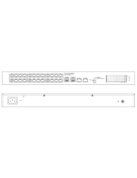 Comprar DAHUA CS4228-24GT-240-V2 Switch PoE 24 puertos Gigabit + 2 Uplink Gigabit RJ45 + 2SFP Gigabit 240W Gestionable en Cloud 