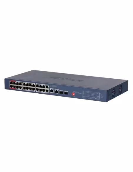 Comprar DAHUA CS4228-24GT-375-V2 Switch PoE 24 puertos Gigabit + 2 Uplink Gigabit RJ45 + 2SFP Gigabit 375W Gestionable en Cloud 