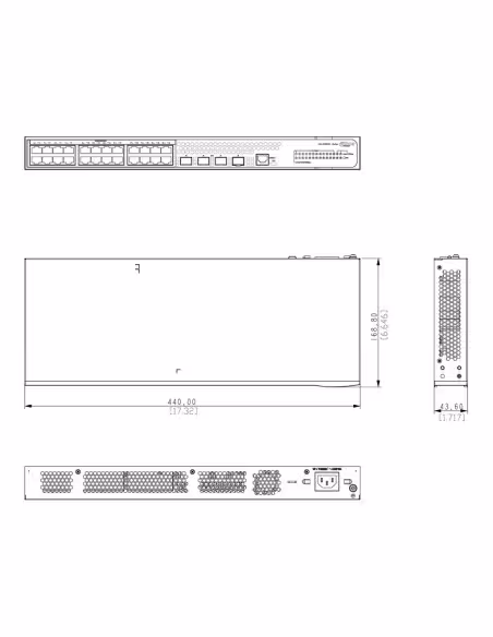 Acheter DAHUA AS5500-24GT4XF Switch 24 ports Gigabit + 4 SFP+ 10Gbps administrable Layer 3