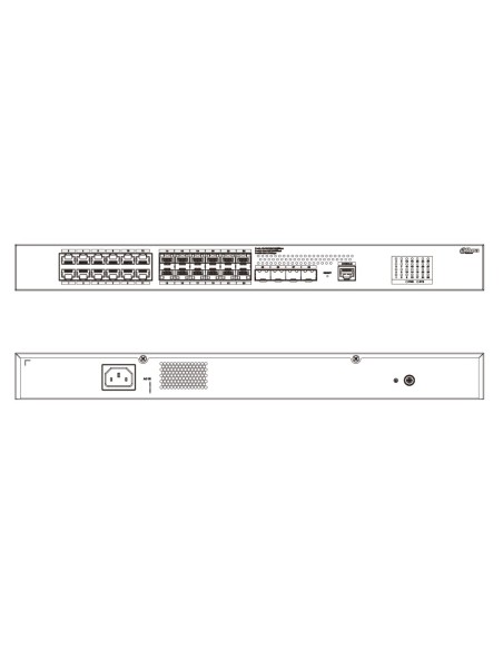 Acheter DAHUA S5428-12GF12GT4XF Switch 12 ports Gigabit + 12 liaisons montantes Gigabit SFP + 4 liaisons montantes SFP+ 10 Gbit/