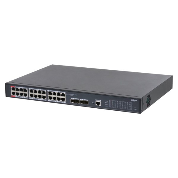 Comprar DAHUA S5428-24GT4XF-360 Switch 24 puertos Gigabit + 4 Uplink Gigabit SFP+ 10Gbps 360W Gestionable en Cloud Layer2