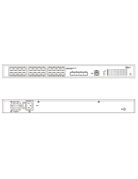 Acquistare DAHUA S5428-24GT4XF-360 Switch 24 porte Gigabit + 4 uplink Gigabit SFP+ 10Gbps 360W gestibile in Cloud Layer2