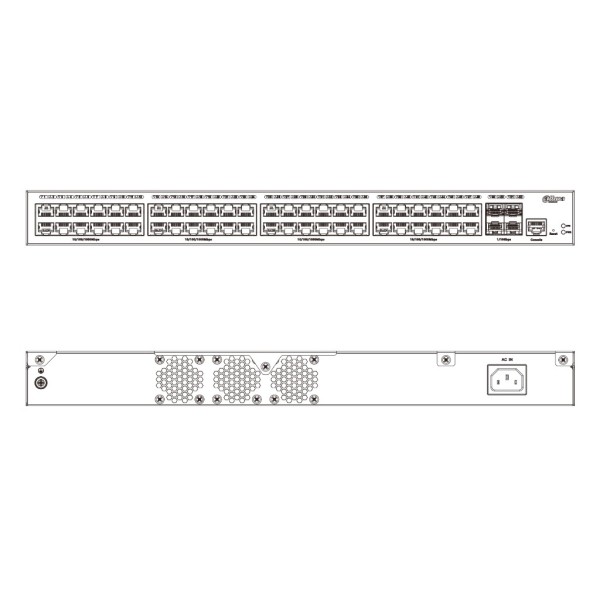 Acheter DAHUA S5452-48GT4XF Switch 48 ports Gigabit + 4 uplinks SFP+ 10 Gbit/s administrable Layer 2
