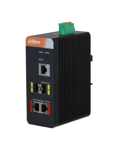 Acheter le switch DAHUA IS4204-2GT-120 PoE 2.0 industriel, 2 ports Gigabit + 2 uplinks SFP Gigabit, 120 W, administrable Layer 2