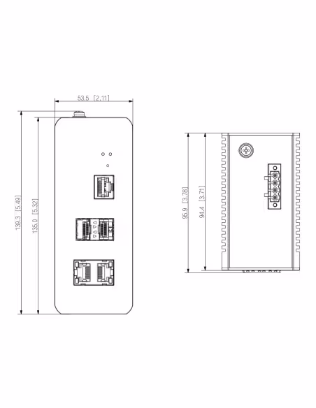 Comprar DAHUA IS4204-2GT-120 Switch PoE 2.0 Industrial 2 puertos Gigabit + 2SFP Uplink Gigabit 120W Gestionable Layer2