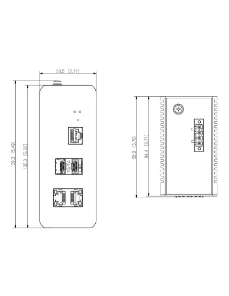Acheter le switch DAHUA IS4204-2GT-120 PoE 2.0 industriel, 2 ports Gigabit + 2 uplinks SFP Gigabit, 120 W, administrable Layer 2