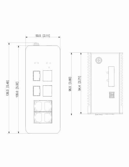 Comprar DAHUA IS4207-4GT-120 Switch PoE 2.0 Industrial 4 puertos Gigabit +3 Uplink Gigabit (2SFP+1RJ45) 120W Gestionable Layer2