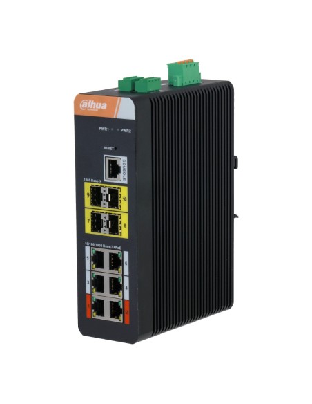 Acheter DAHUA IS4410-6GT-120 Switch PoE 2.0 industriel 6 ports Gigabit + 4 SFP uplink Gigabit 120 W administrable Layer 2
