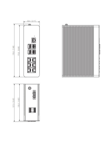 Acheter DAHUA IS4410-6GT-120 Switch PoE 2.0 industriel 6 ports Gigabit + 4 SFP uplink Gigabit 120 W administrable Layer 2