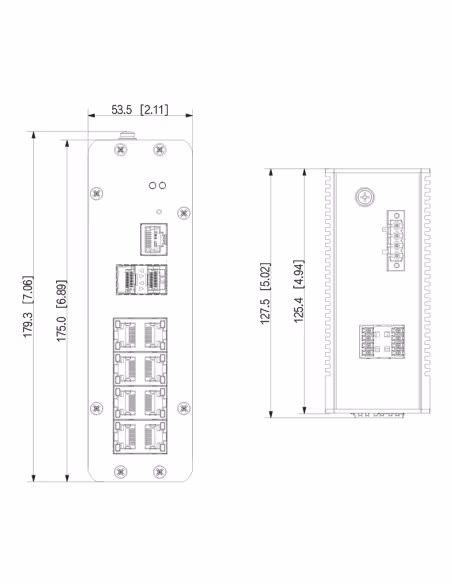 Comprar DAHUA IS4210-8GT-120 Switch PoE 2.0 Industrial 8 puertos Gigabit + 2SFP Uplink Gigabit 120W Gestionable Layer2