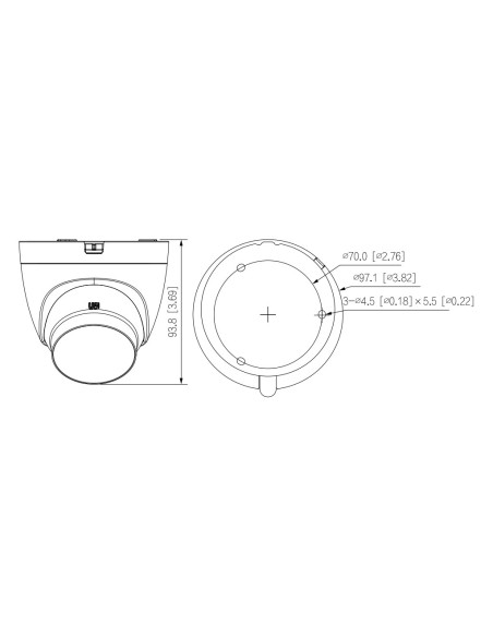 Kaufen DAHUA HAC-HDW1200CLQ-IL-A-0280B-S6 Mini-Dome HDCVI 4-in-1 2 MP 1080P Dual-LED-Beleuchtung 20 m/IR 20 m 2.8mm IP67 Mikrofo