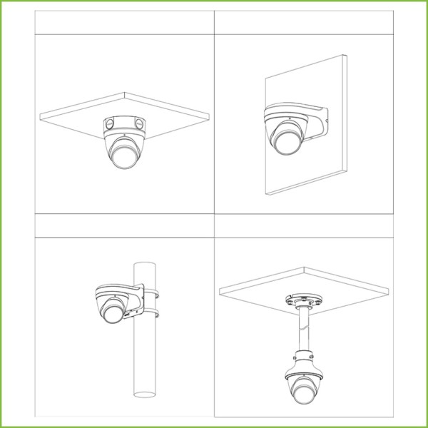 Acquistare DAHUA HAC-HDW1231T-Z-A MiniDomo HDCVI 4EN1 2M 1080P DN ICR WDR Starlight IR60m 2.7-12mm VFM IP67 MIC