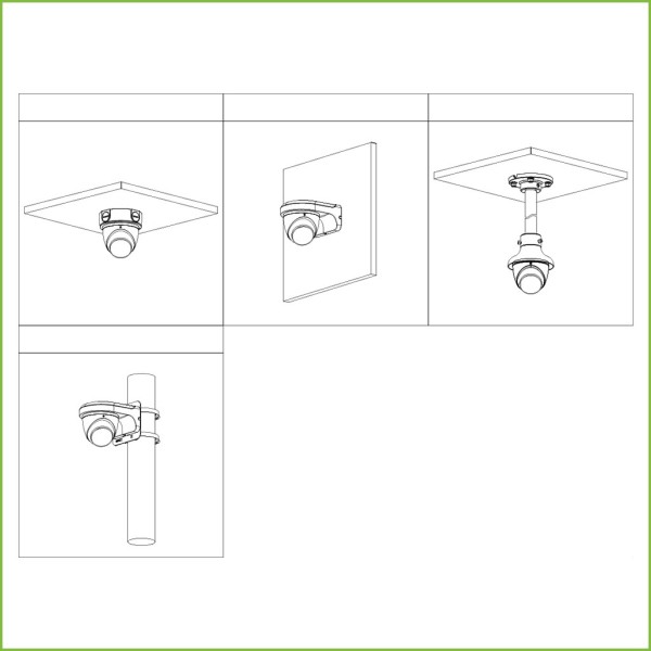 Acheter DAHUA HAC-HDW1239T-A-LED-0280B Mini-dôme HDCVI 4EN1 2M 1080P FULL COLOR 2.0 WDR Starlight LED 40 m 2.8mm IP67 MIC