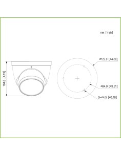 Acheter DAHUA HAC-HDW1239T-Z-A-LED MiniDôme HDCVI 4EN1 2M 1080P FULL COLOR 2.0 WDR Starlight LED 40 m 2.7-13.5mm IP67 MIC 2